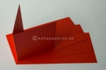 Red Creased Card Blanks 140 x 140mm 250gsm
